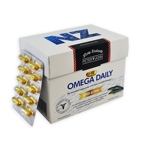 rTG Omega Daily (200 Capsules) – New Zealand Fish Oil – 5 Pack