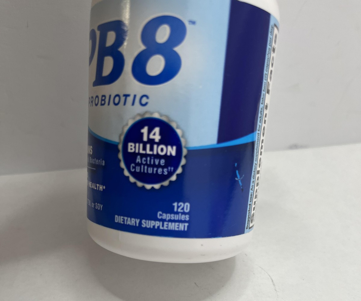 PB8 Probiotic 120 Capsules 14 Billion CFU Digestive Health Exp 06/27