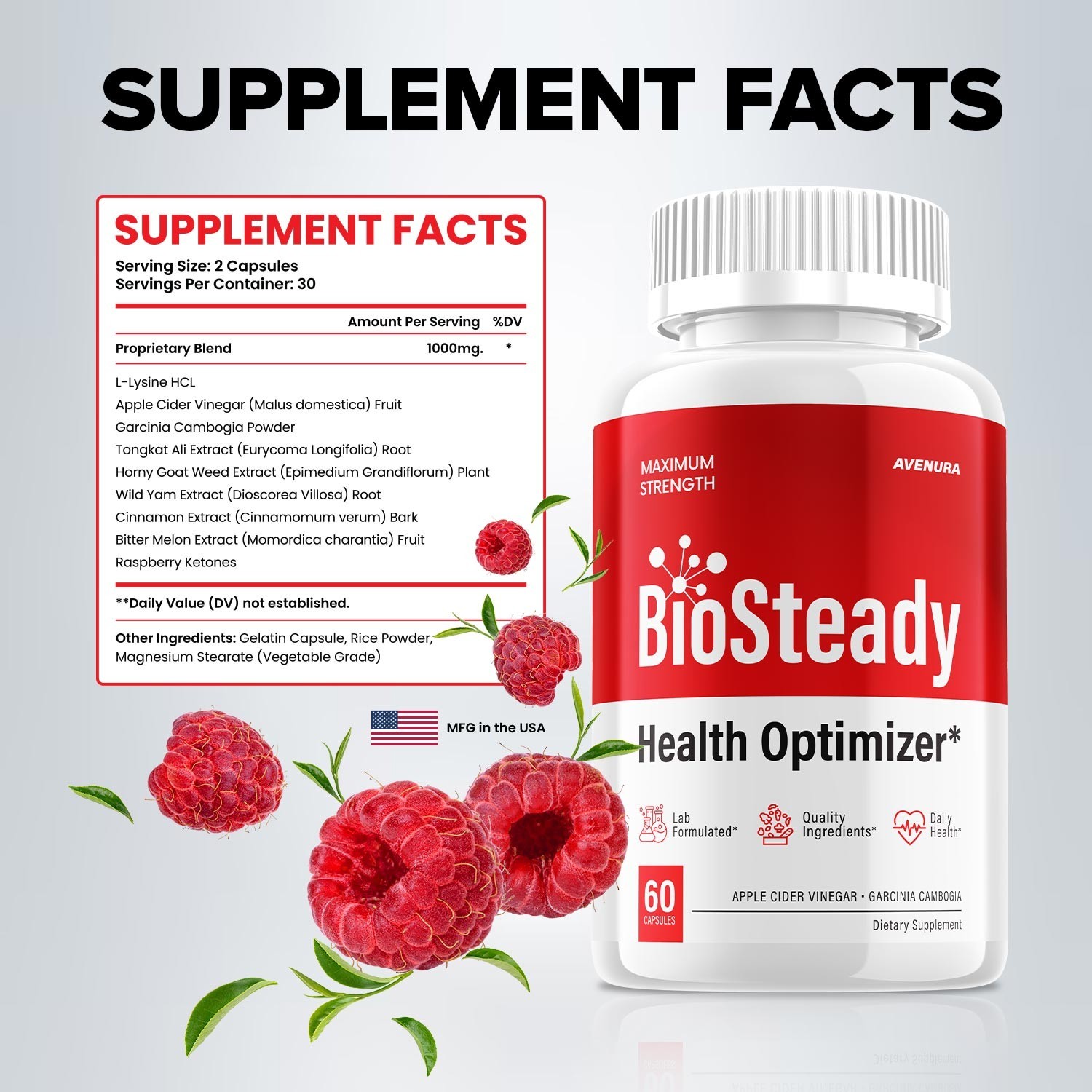 (3 Pack) BioSteady Capsules – Bio Steady Natural Blend Glycogen Support