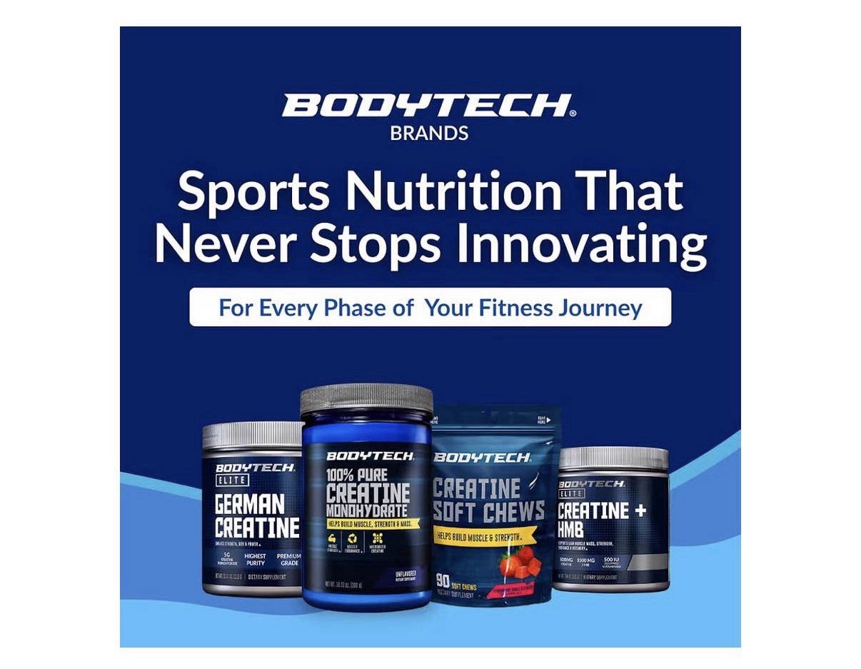BodyTech Monohydrate 💯% Creatine Monohydrate Powder, Unflavored 300 g