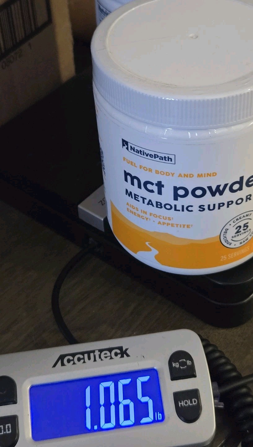 NativePath MCT Powder Metabolic Support 25 Servings 6.3 oz Lot of 2 Exp 08/2026