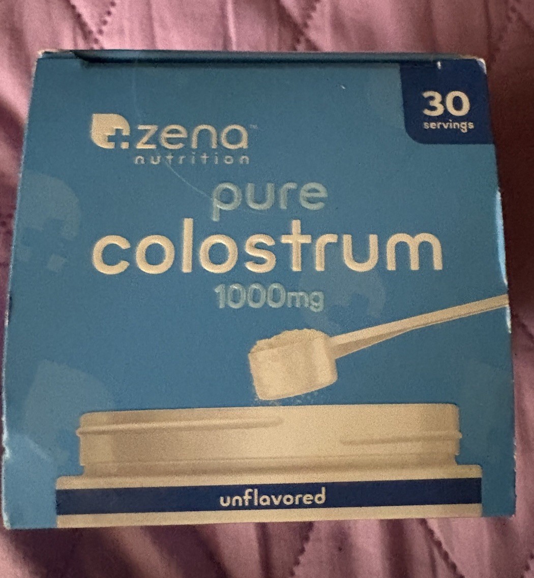 Zena Nutrition Bovine Colostrum 1000mg Powder 30g 30 Servings GF Exp 11/27