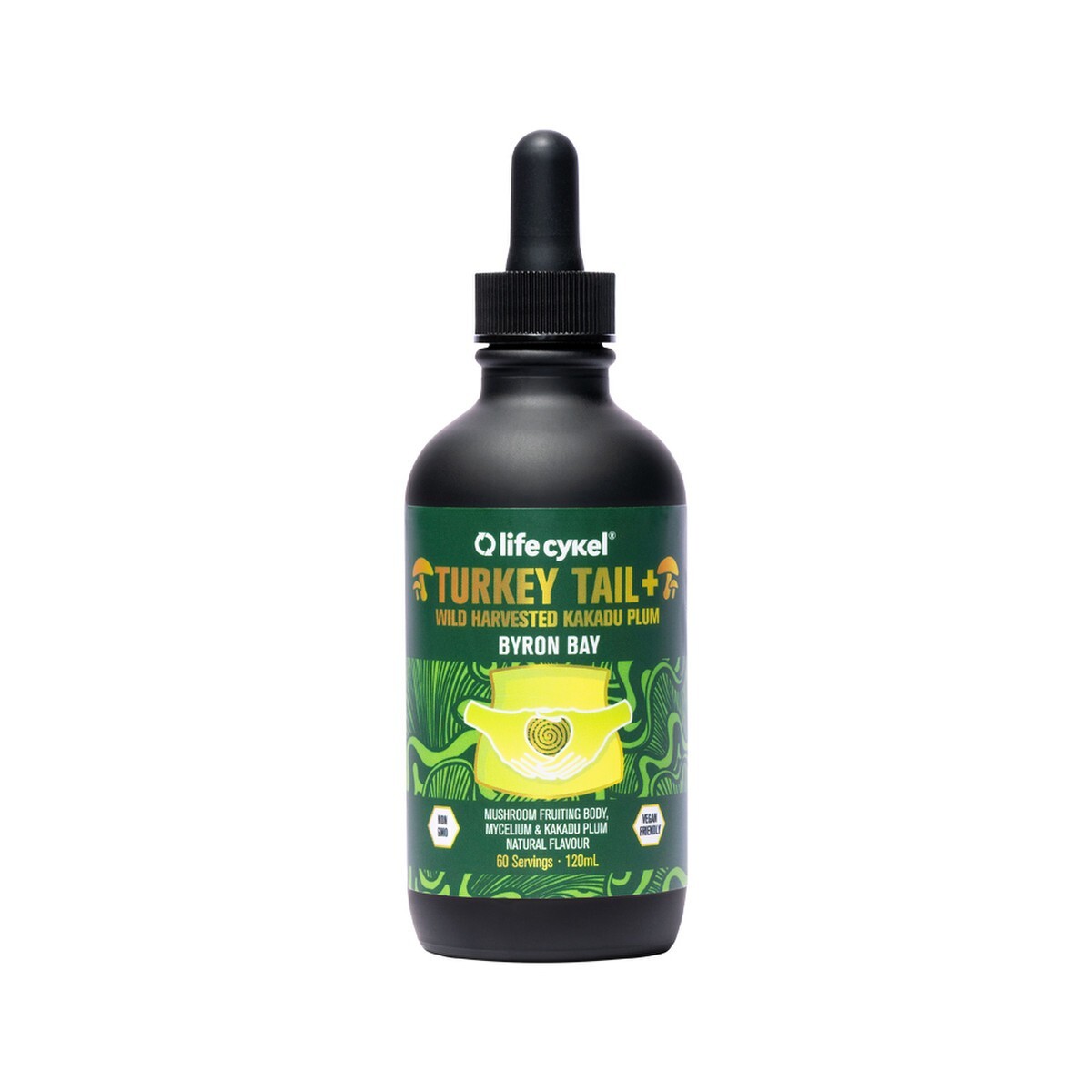 New Life Cykel Turkey Tail + Wild Harvested Kakadu Plum 120ml Double Extract