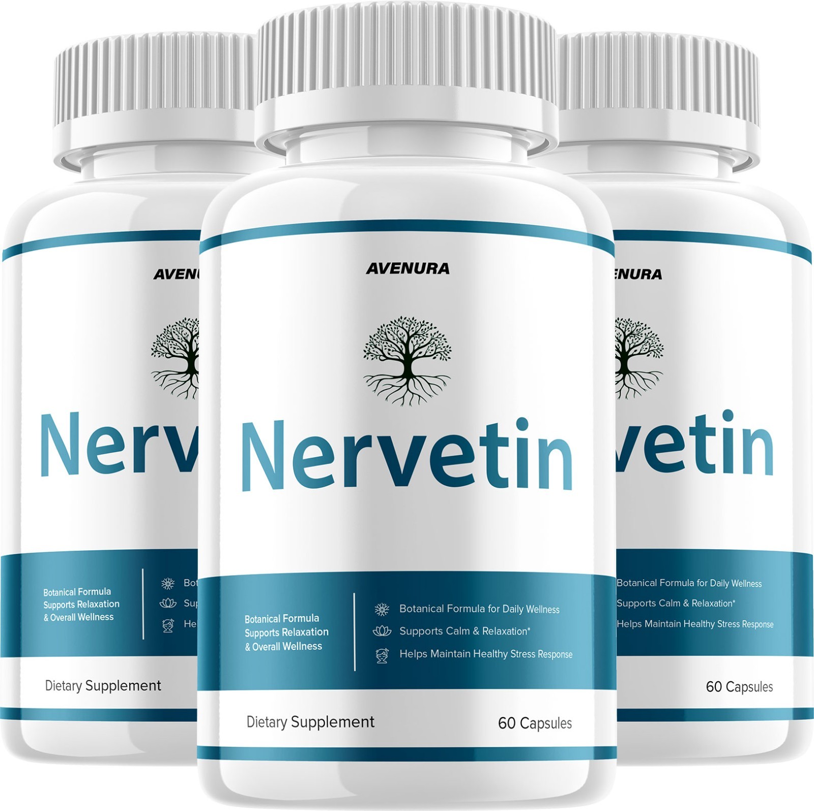 (3 Pack) Nervetin Capsules – Nervetin Natural Ingredients Nootropic Supplement