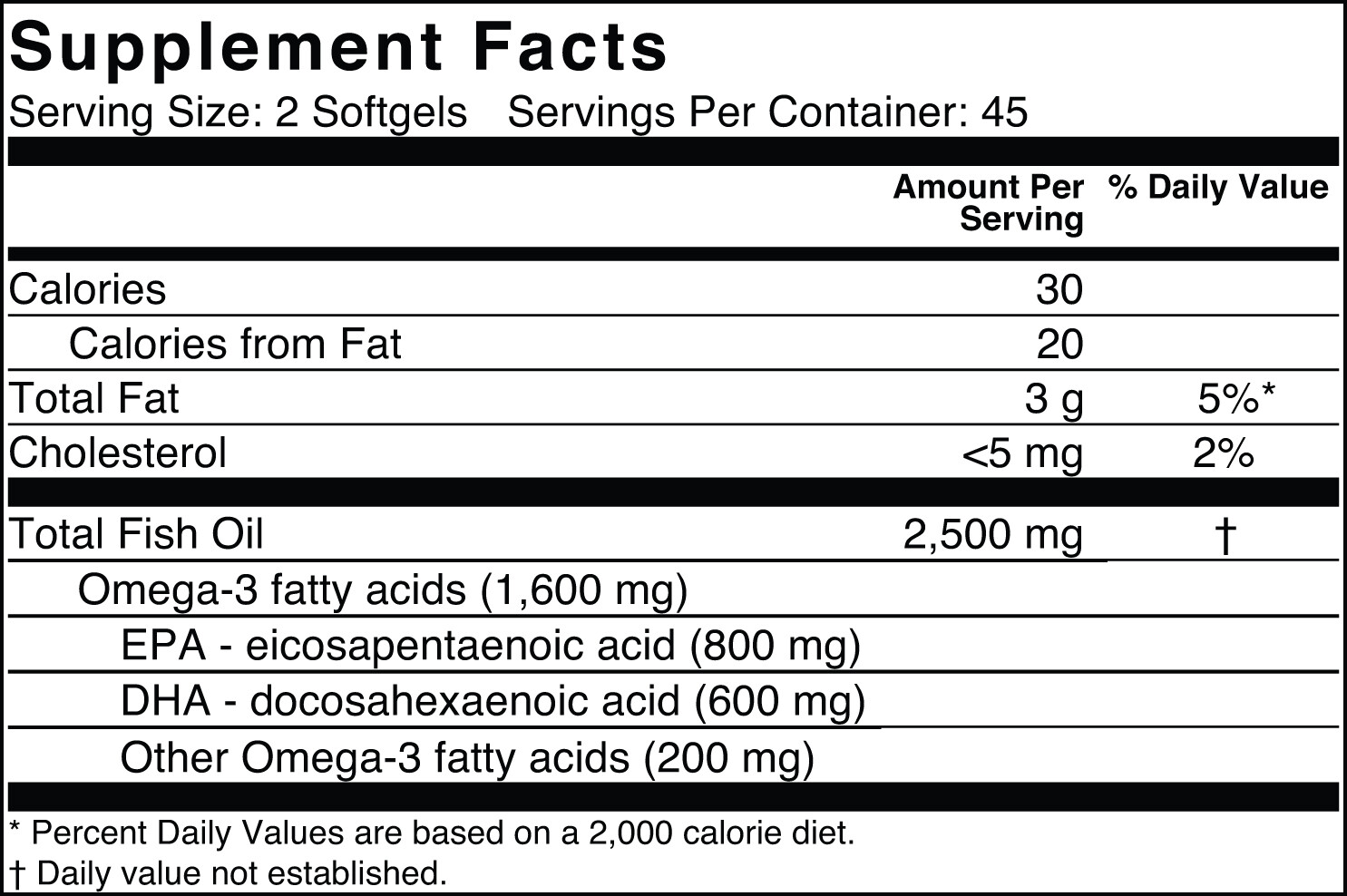 EffiHealth Omega 3 Fish Oil 3 Pack- Triple Strength Fish Oil – 2500mg, EPA, DHA