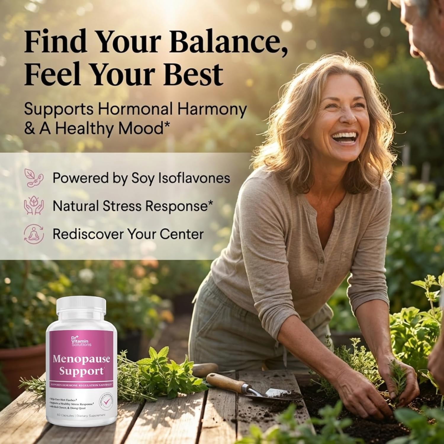 Menopause Support Helps Ease Hot Flashes Naturally Supports Hormone Regulation