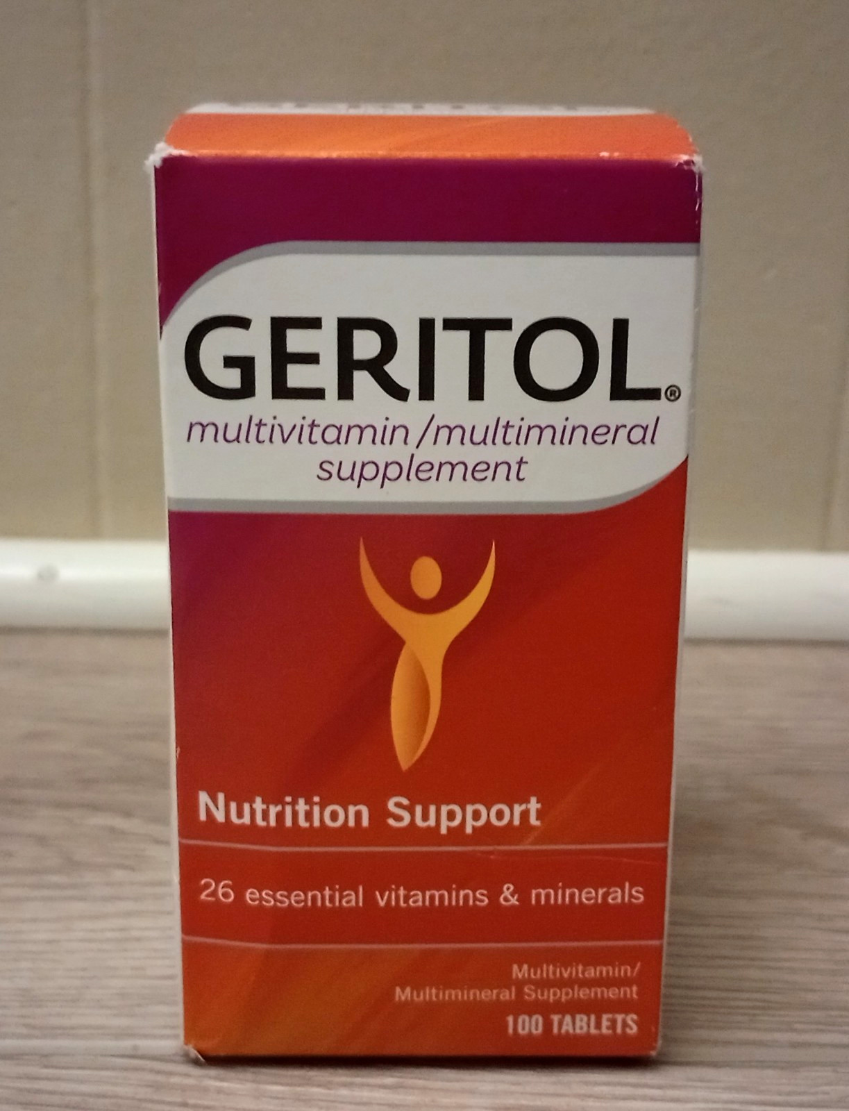 Geritol Multivitamin/Multimineral Supplement Nutrition Support 100 Tablets 02/28