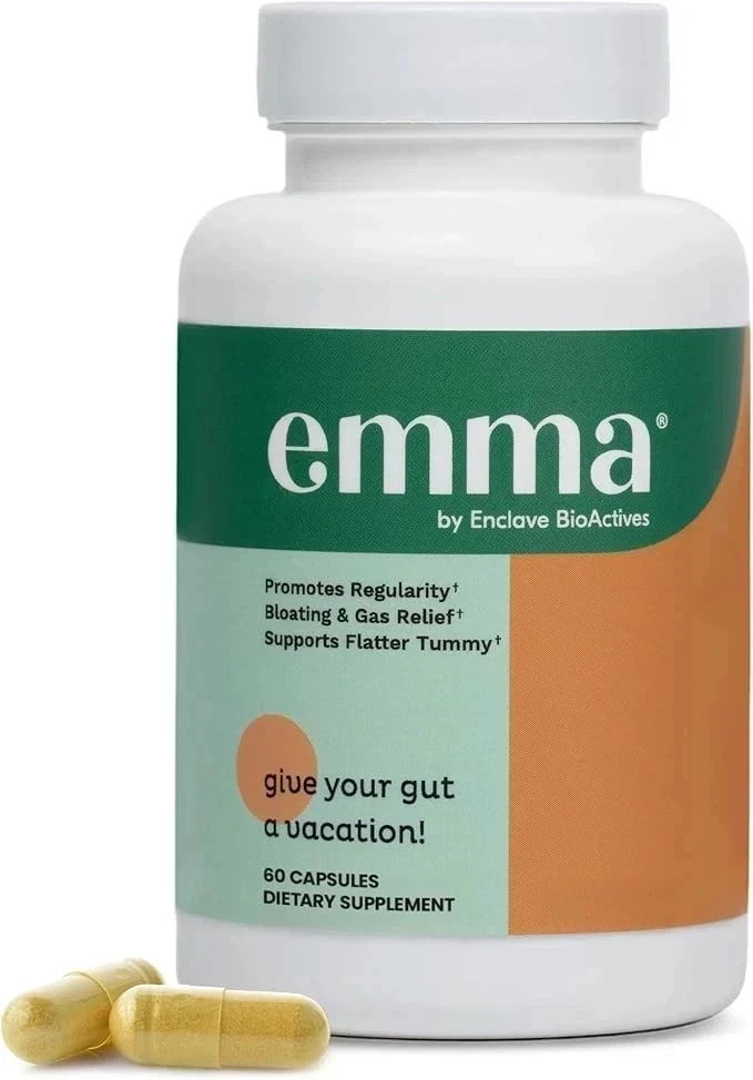 Emma by Enclave BioActives Gas Relief Digestive Support Supplement 60 Capsules P