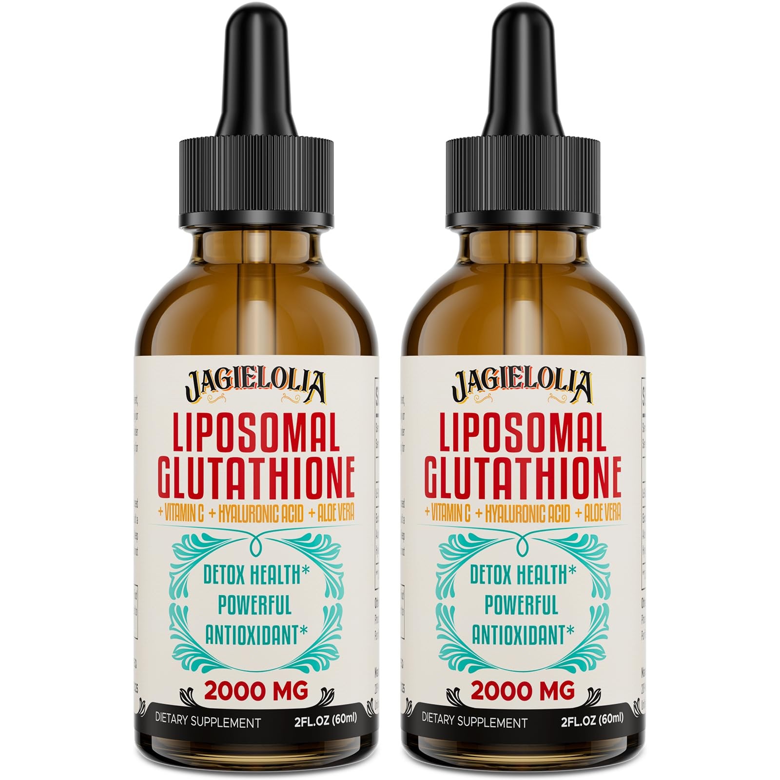 Liposomal Glutathione Liquid 2000MG – Antioxidant Detox 4 Fl Oz (Pack of 1)