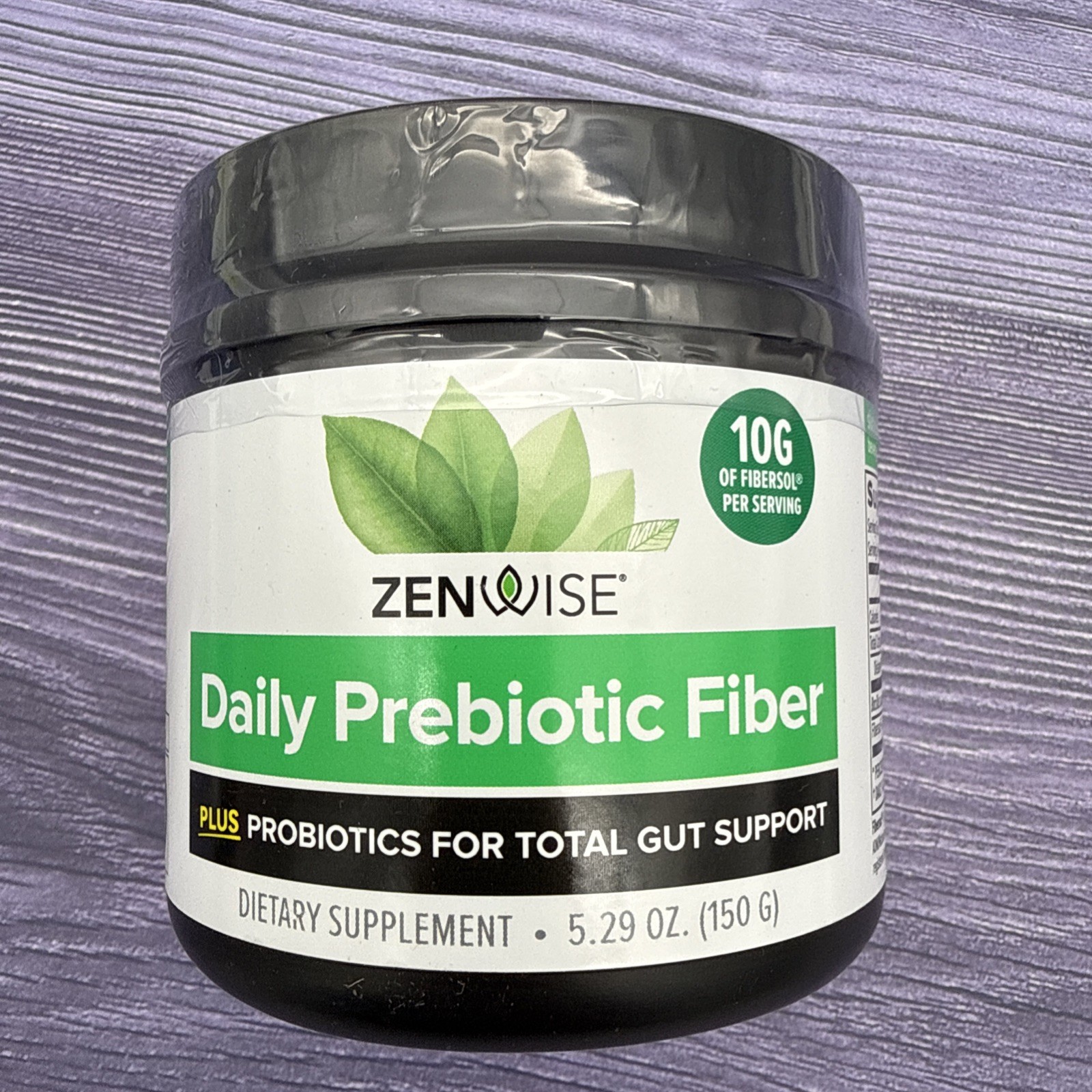 Zenwise Prebiotic Probiotic Fiber Powder Digestive Gut Support 5.29 oz