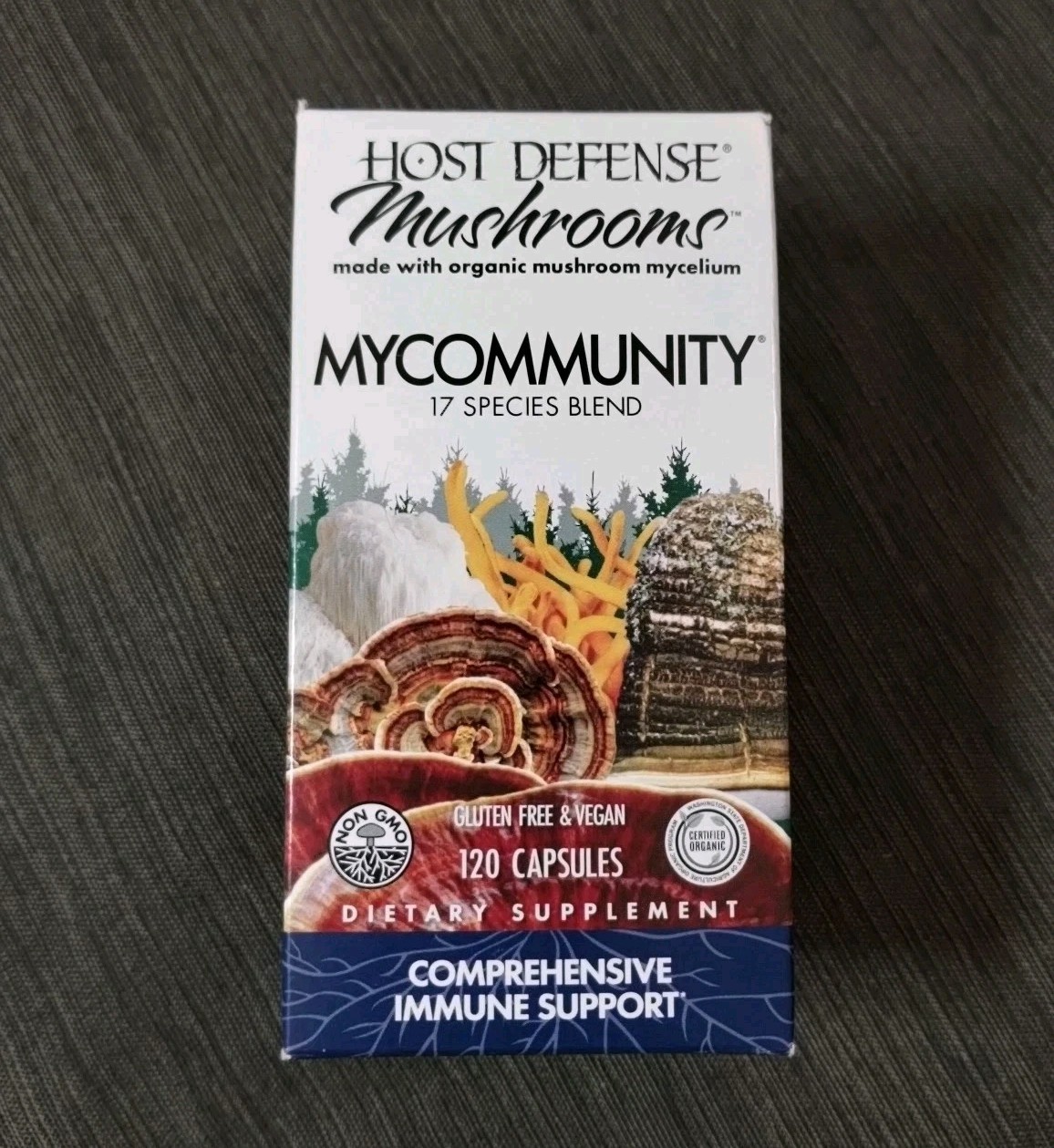 Host Defense Mushrooms MyCommunity Comprehensive Immune Support 120 Caps 2028
