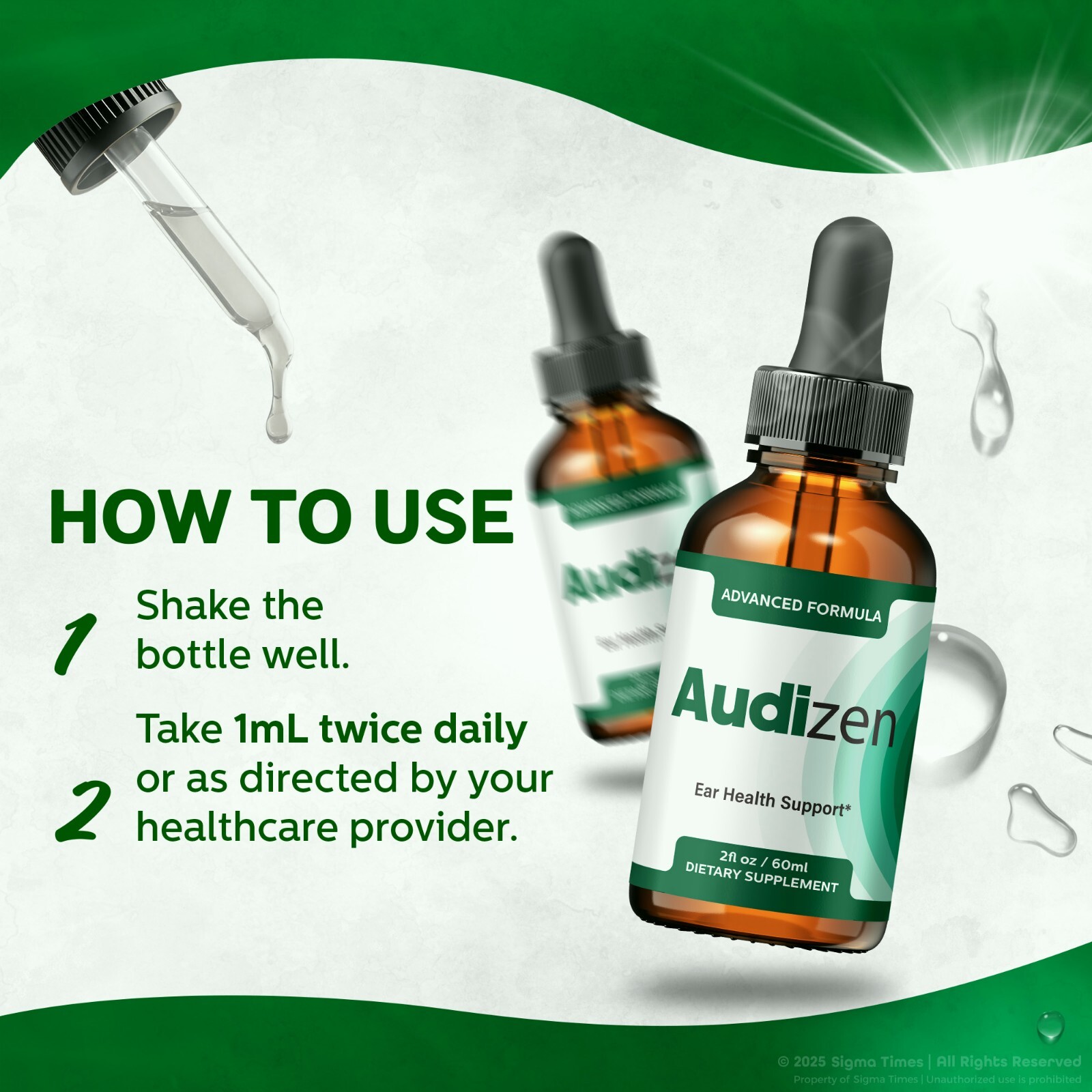 Audizen Drops – Advanced Ear Health and Hearing Support Formula (30servs.)