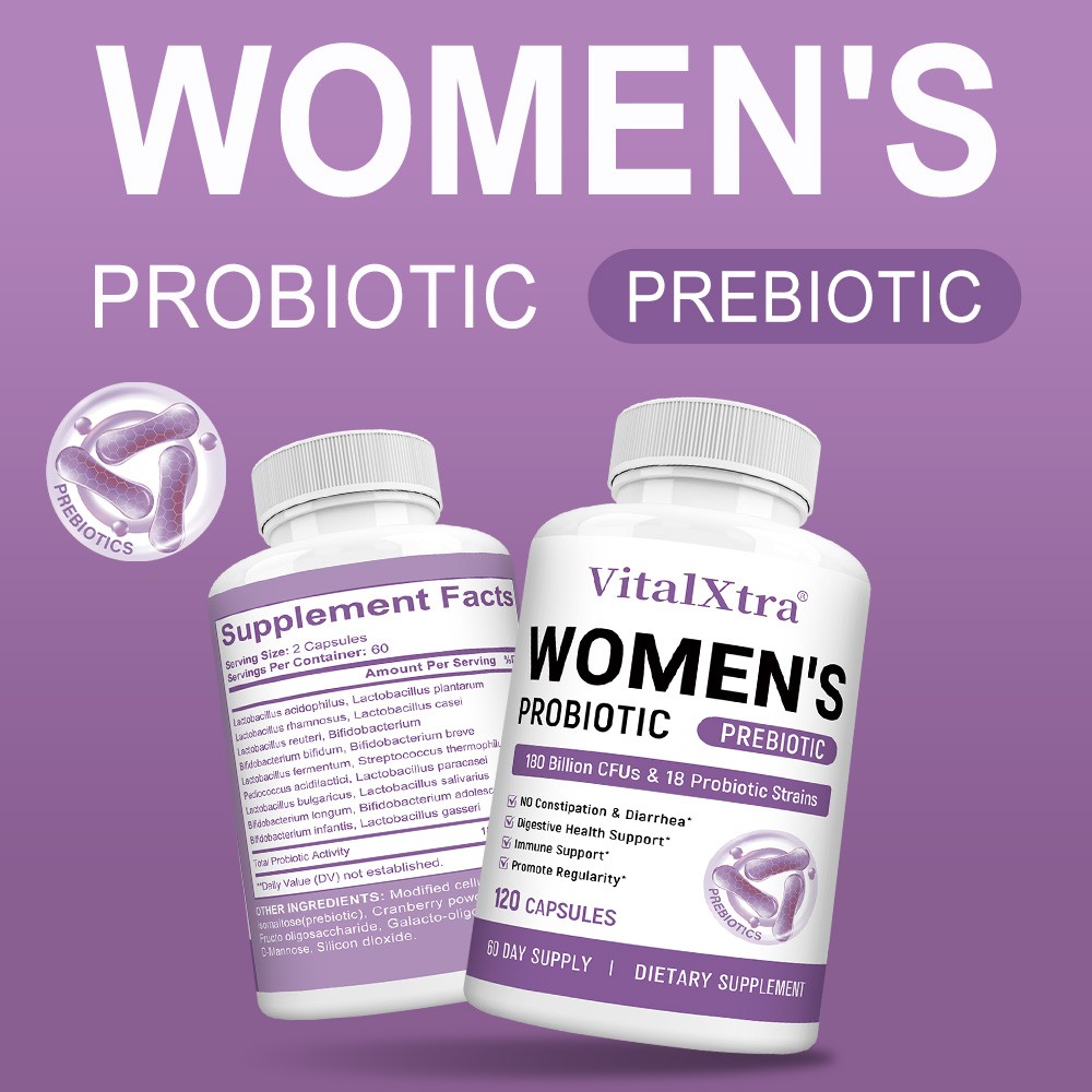 3in1 Women Probiotic Complex for Gut Digestion,Vaginal&Urinary Wellness 120 Caps