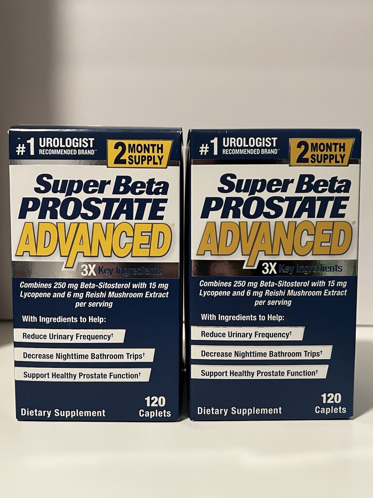 Super Beta Prostate Advanced Male Supplement – 2 Pack – 4 Month Supply Exp 06/27