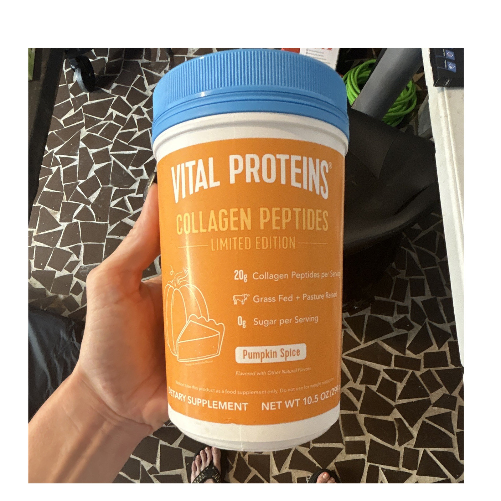 Vital Proteins Collagen Peptides Grass Fed Powder Pumpkin Spice 10.5 oz