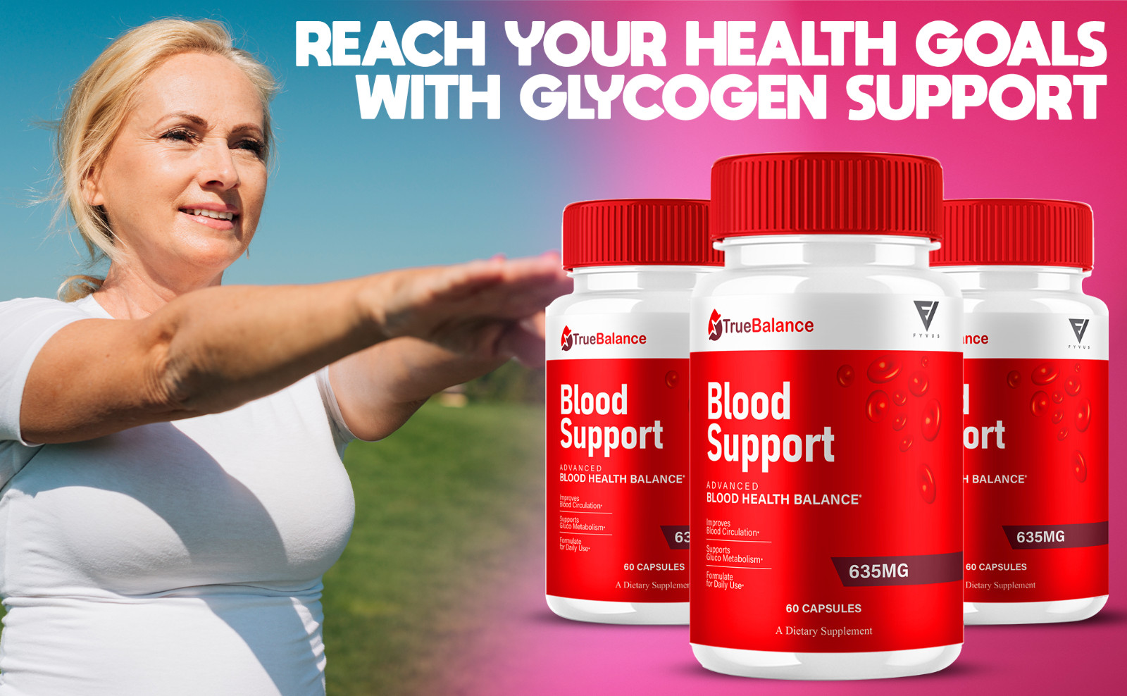 (5 Pack) TrueBalance Blood Support, True Balance Advanced Formula (300 Capsules)