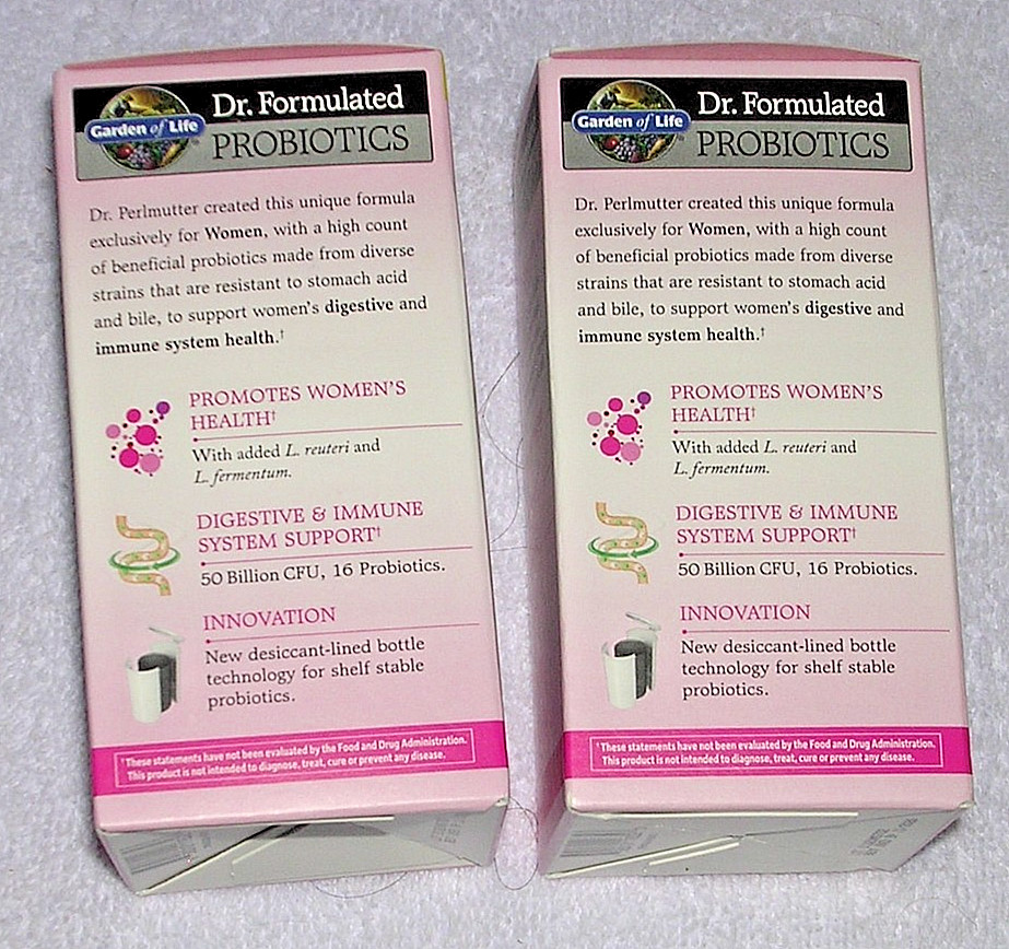 Set f 2 Once Daily Women’s Probiotic 50 Billion 60 Capsules 16 Strains 11/26 Lot