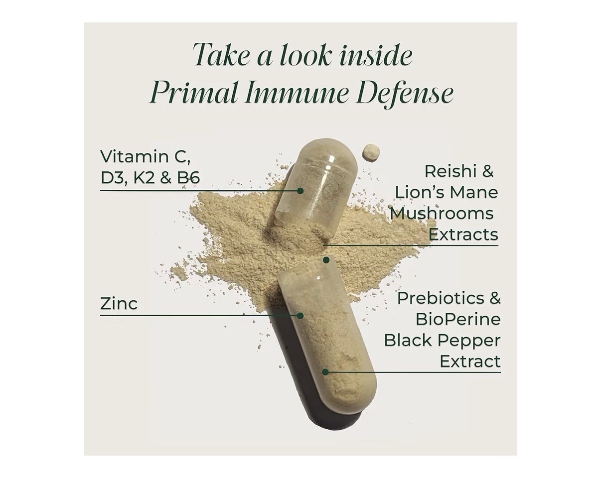 Primal Harvest Primal Immune Defense Probiotics Immune Booster Support 2 Pack