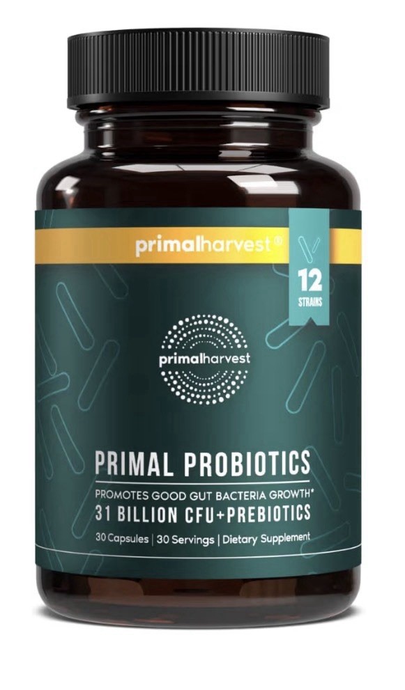 Primal Harvest Primal Probiotics Prebiotics Women Men Daily Supplement 30capsule