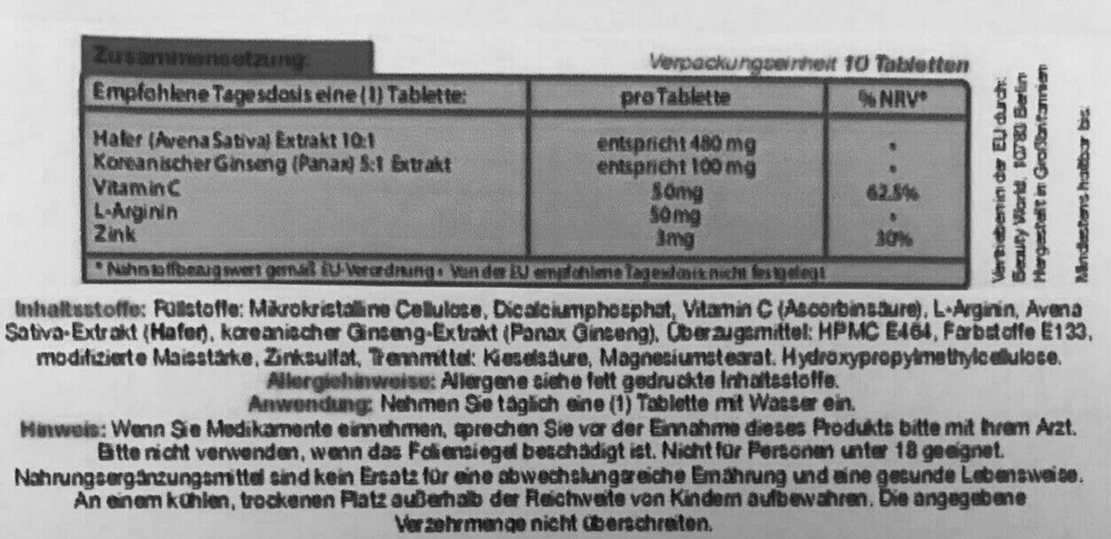 10 x ORIGINAL HERBAL V PLUS BLACK 200 – Black Pills for Adult Men