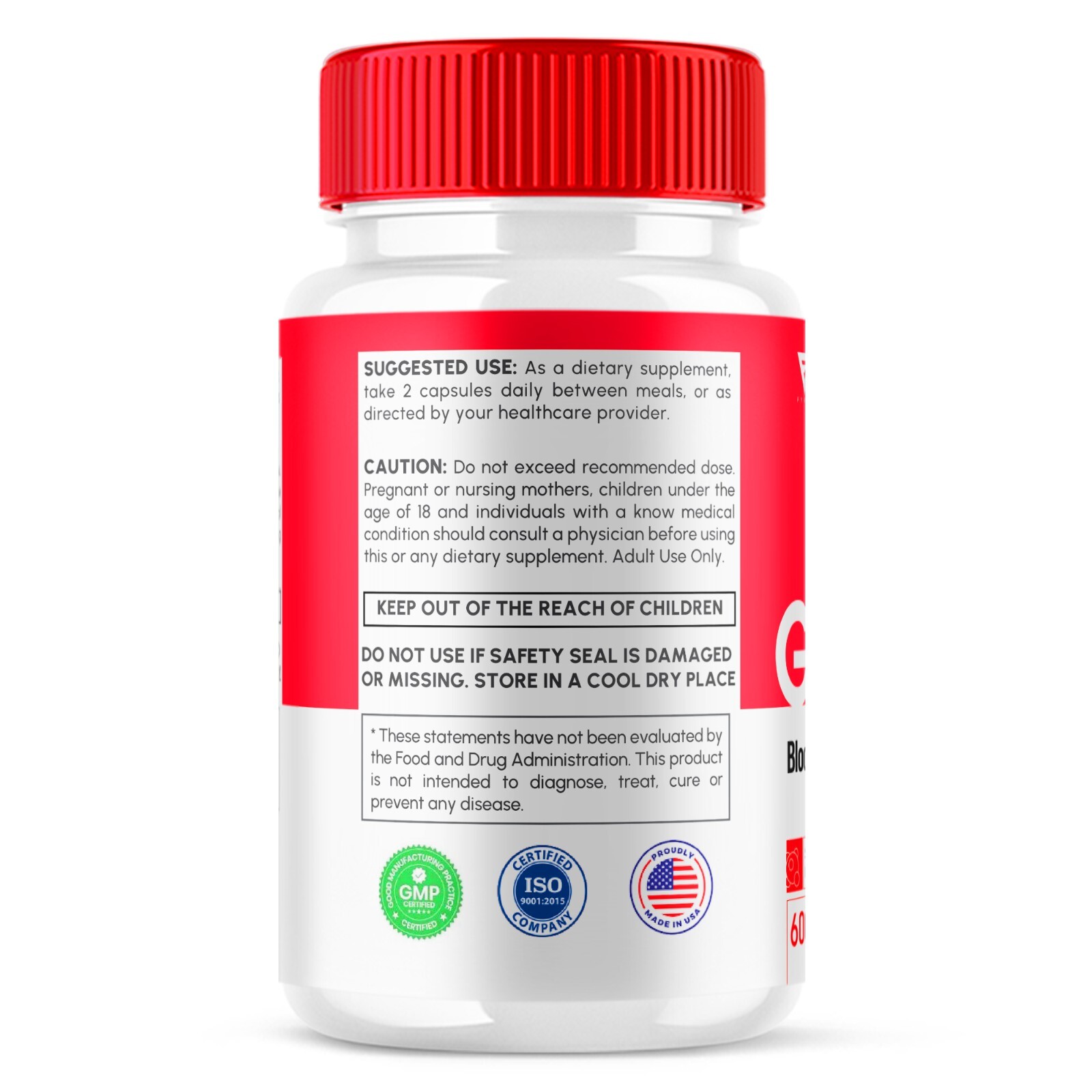 (5 Pack) Glucobio Advanced Health & Wellness Blood Support Pills (300 Capsules)