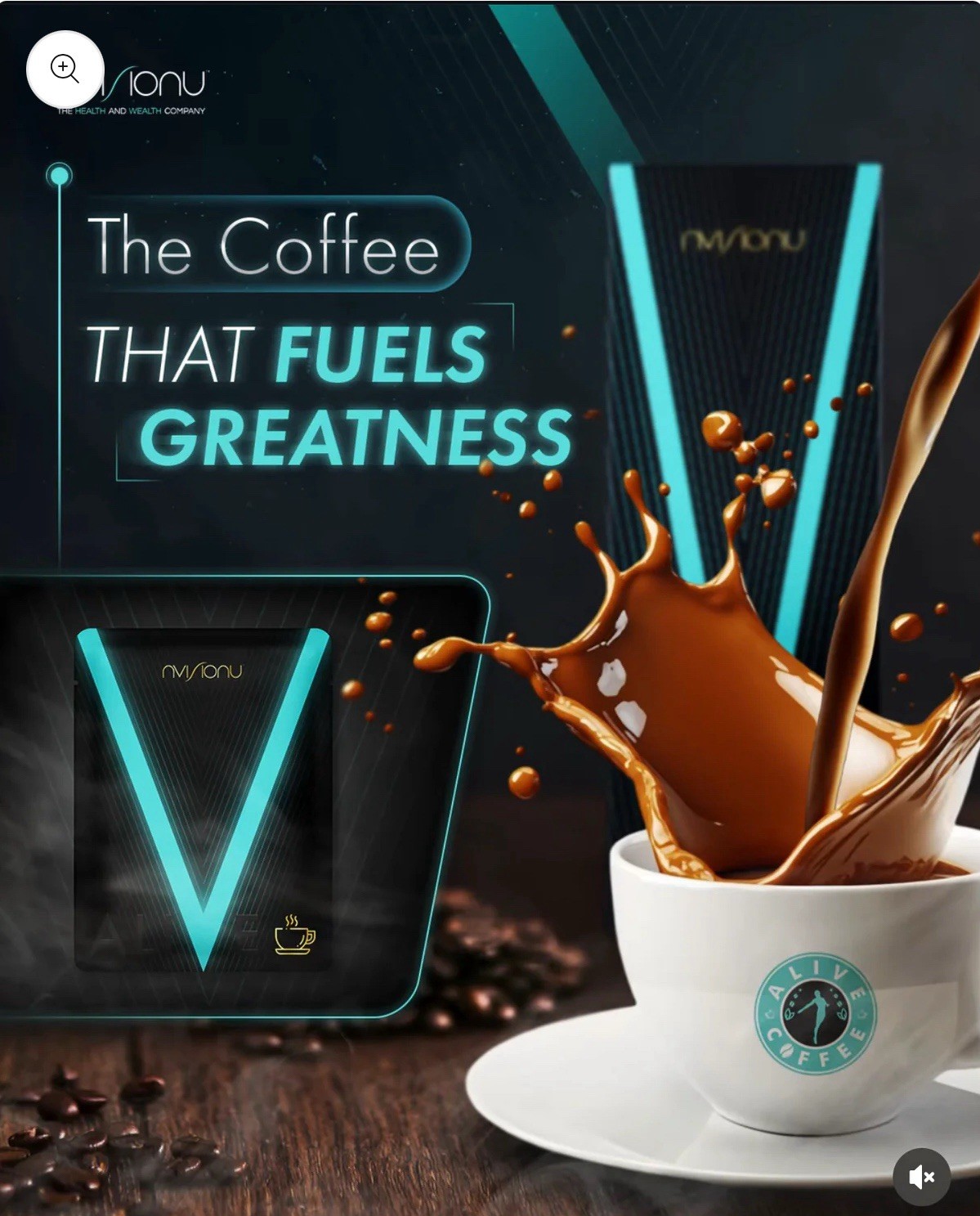 20 servings coffee Alive dietary; 3 shots of Alive Supports daily energy # 4