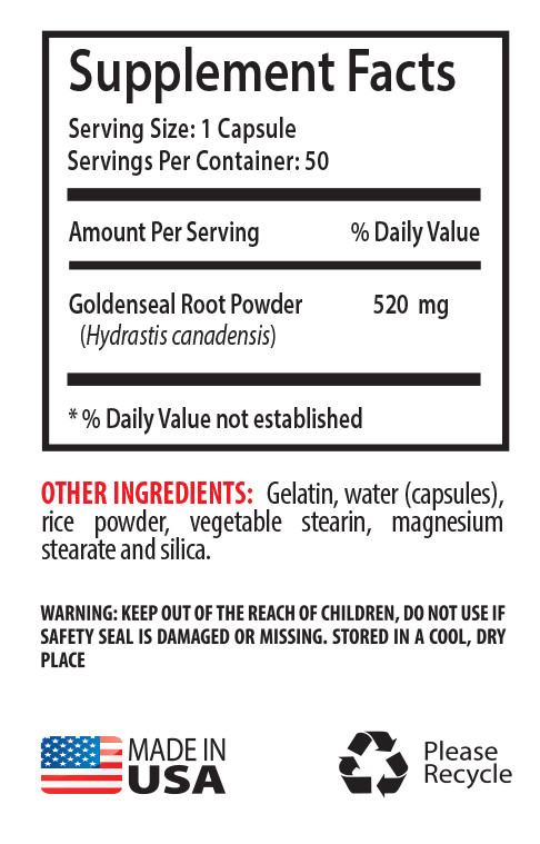 immune system booster – Goldenseal Root Extract 520mg – immune-boosting 3B