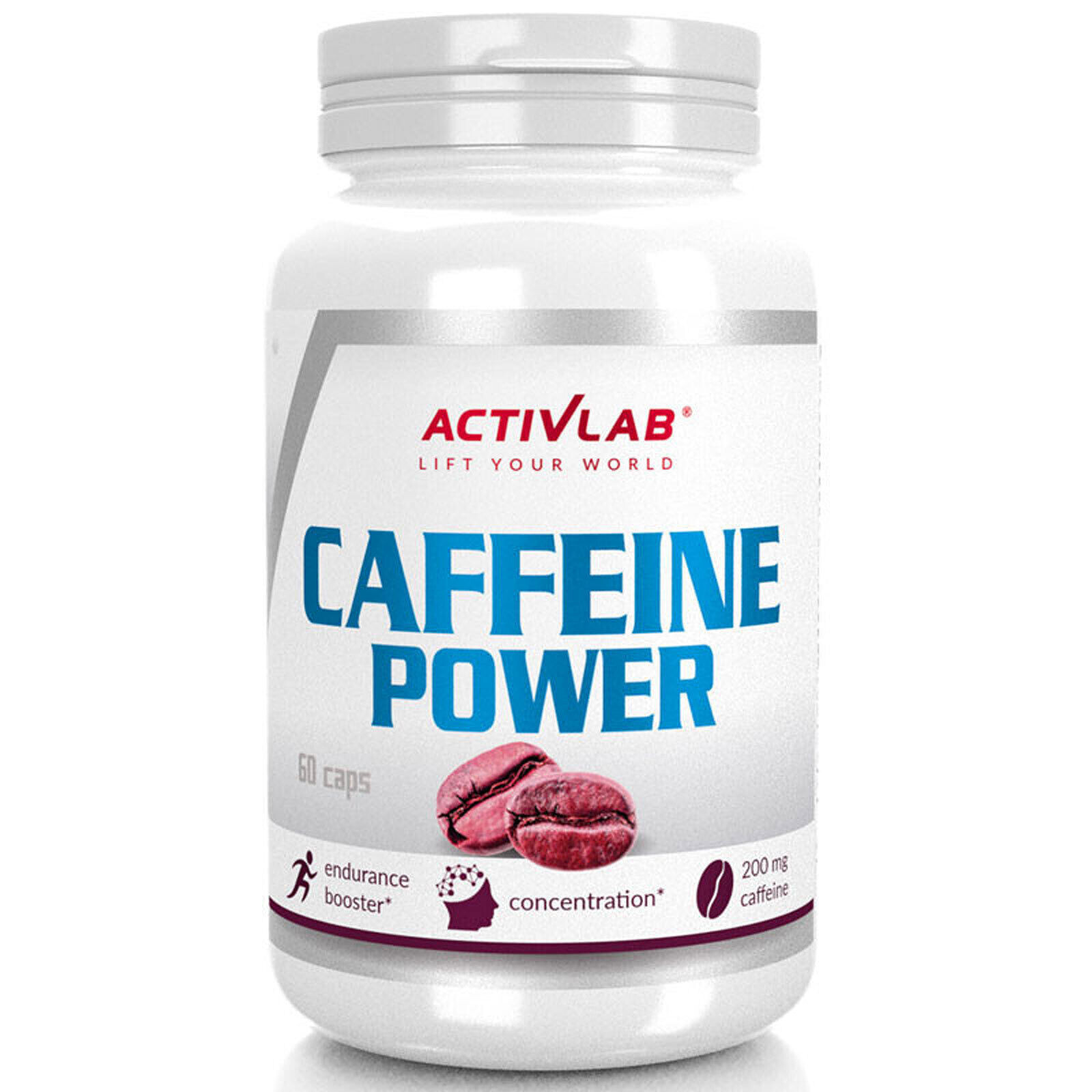 Caffeine Power 60-300 Caps Pre-Workout Booster Energy Endurance Power Villigance