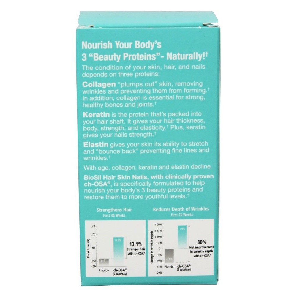 Natural Factors BioSil cH-OSA Advanced Collagen Generator 5mg,30 Vegetarian Caps