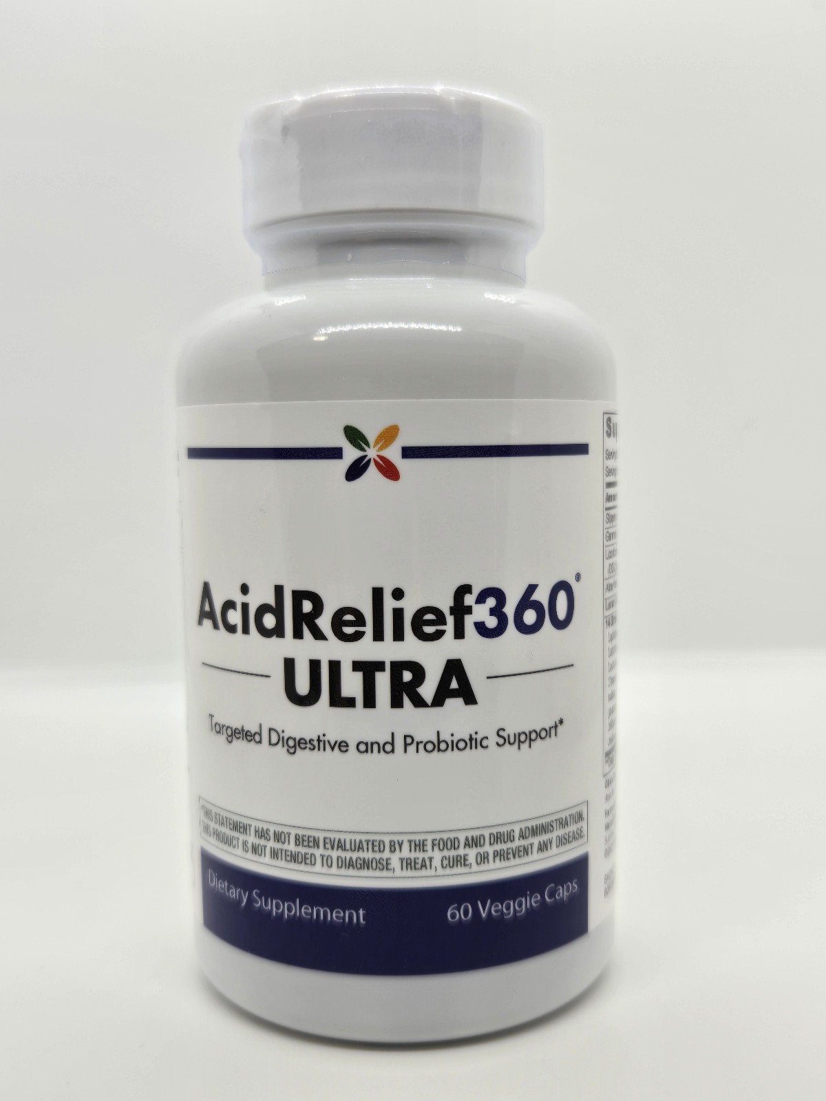 Acid Relief 360 ULTRA Stop Aging Now Digestive and Probiotic Support 60 Capsules