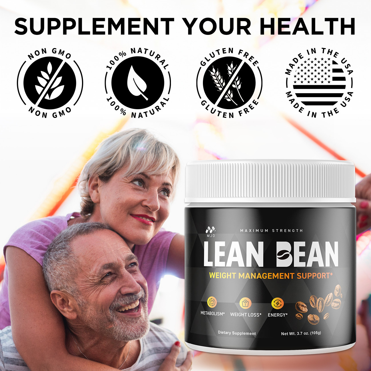 (5 Pack) Lean Bean Powder Support for Weight Management LeanBean 150 Servings