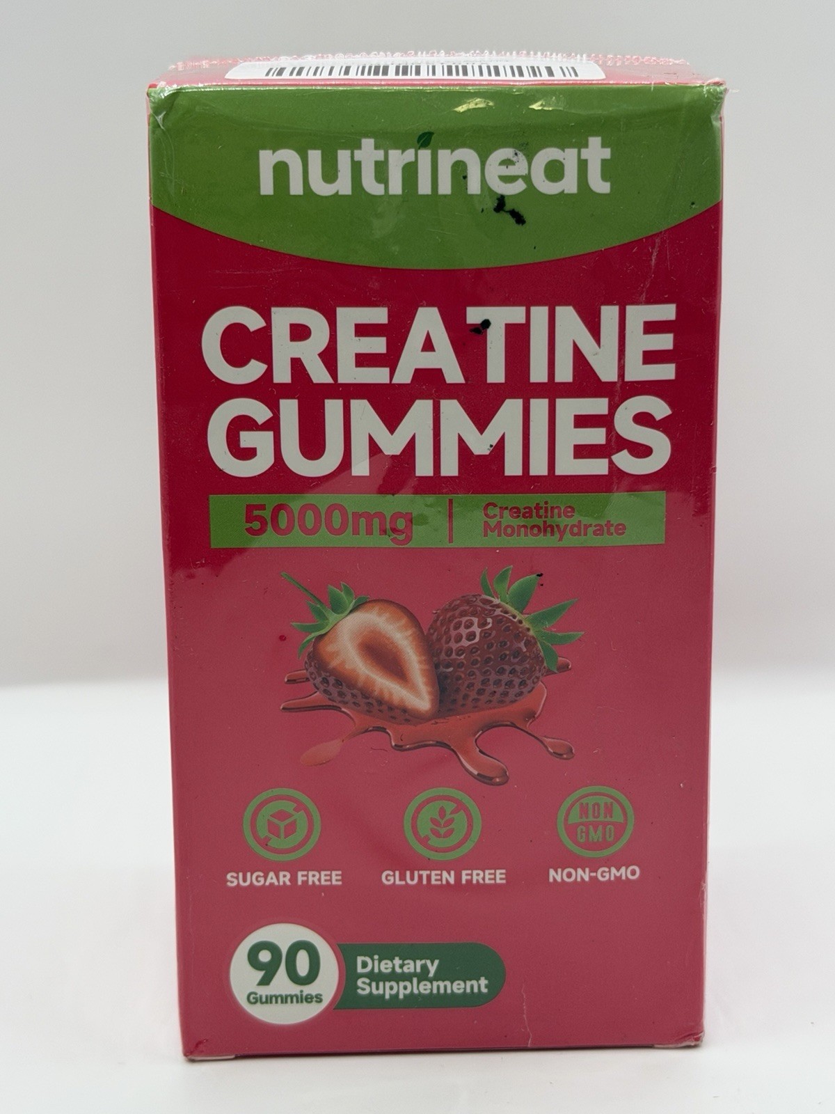 nutrineat Creatine Gummies 5000mg Creatine Monohydrate Strawberry 90 Vegan C