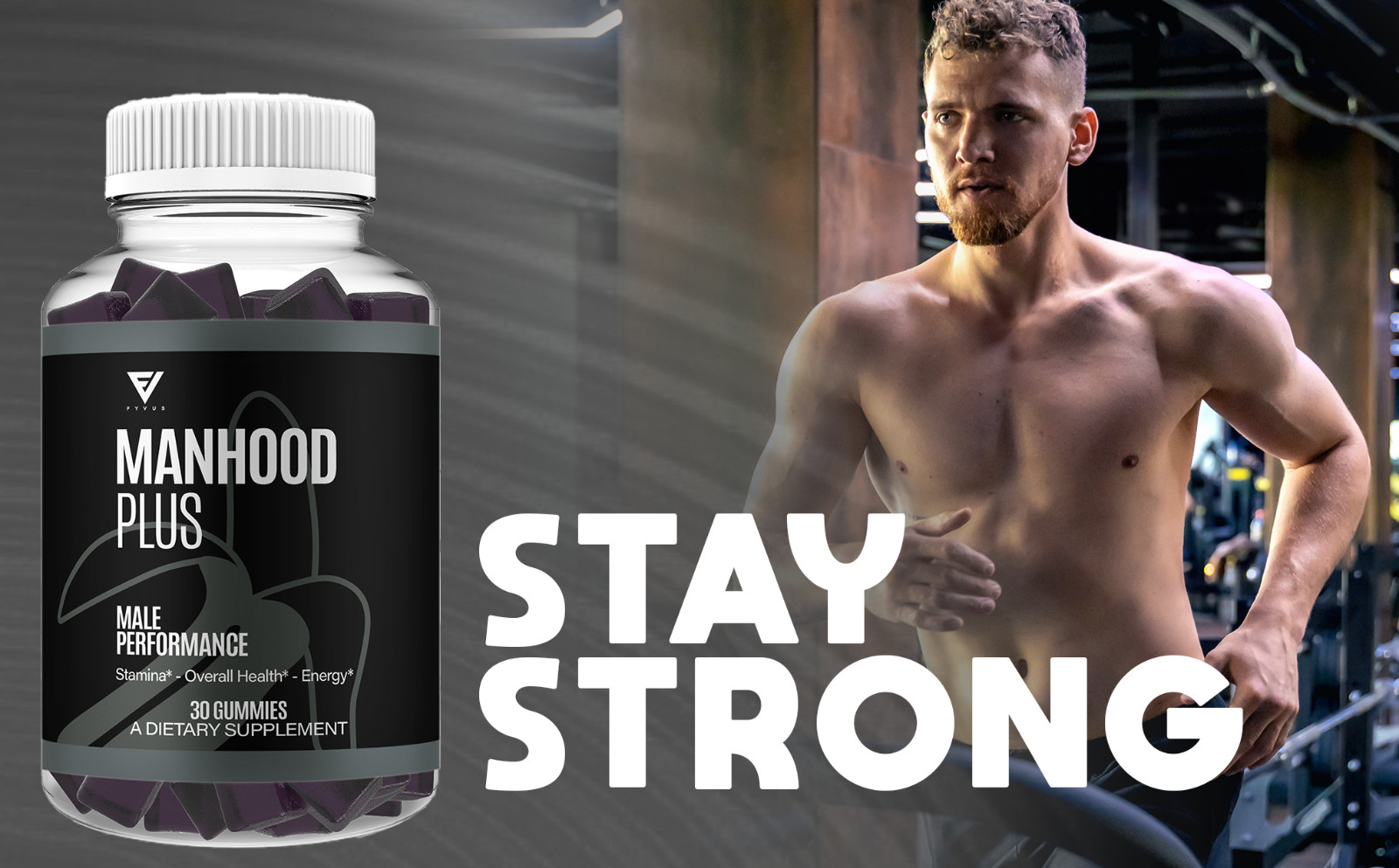 (3 Pack) Manhood Plus Gummies for Men ManhoodPlus Supplement (3 Month Supply)