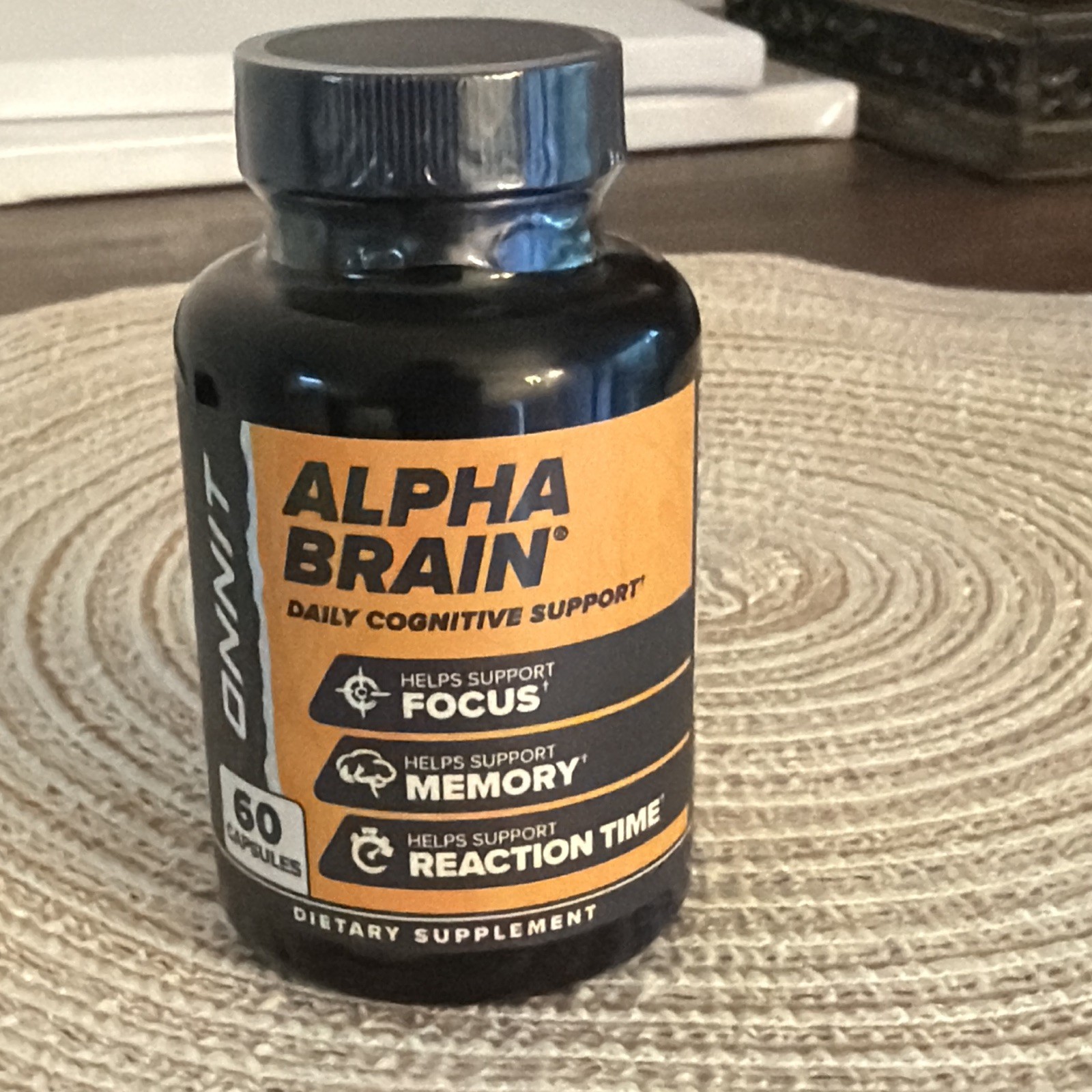 Onnit Alpha Brain Cognitive Health Memory & Focus Dietary Supplement 60 Capsules