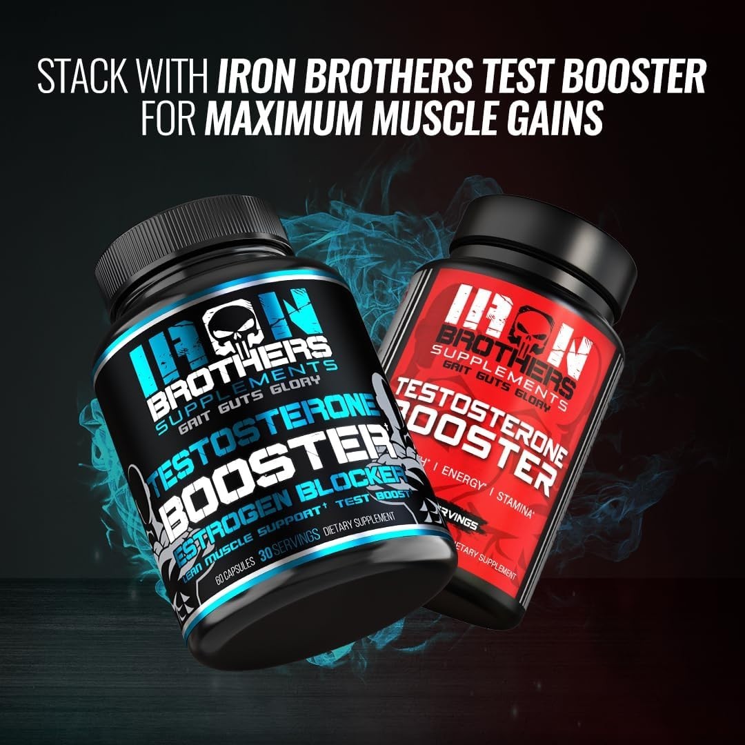 Iron Brothers Supplements Estrogen Blocker Testosterone Booster Muscle Strength