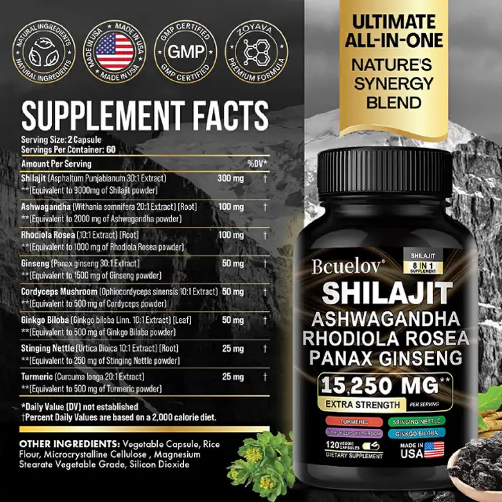 Immune System Health Supplements Boost Energy Support Muscle Health 120 Capsules