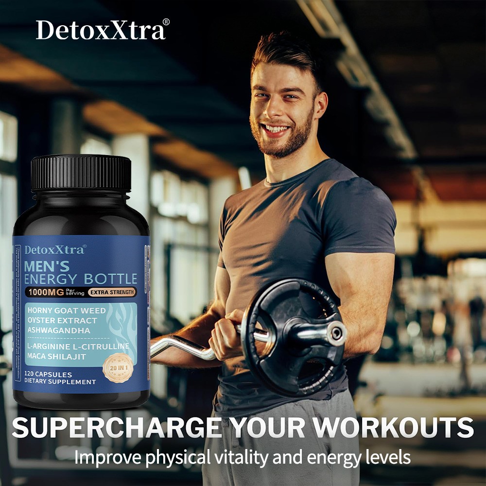 Men’S Energy Bottle Capsule Improve Physical Vitality Energy Levels 30-120 Pills