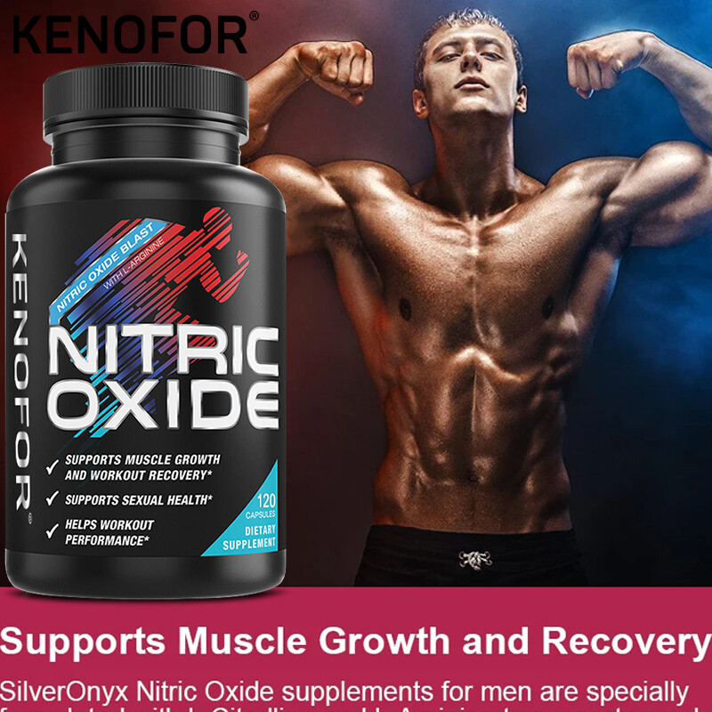 Nitric Oxide Booster L Arginine, L-Citrulline 1300mg 120 Caps Highest Potency