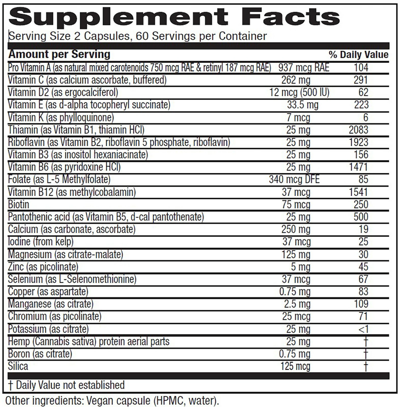 Vitanica – Vegan Symmetry, Vegan Multivitamin, 120 Capsules
