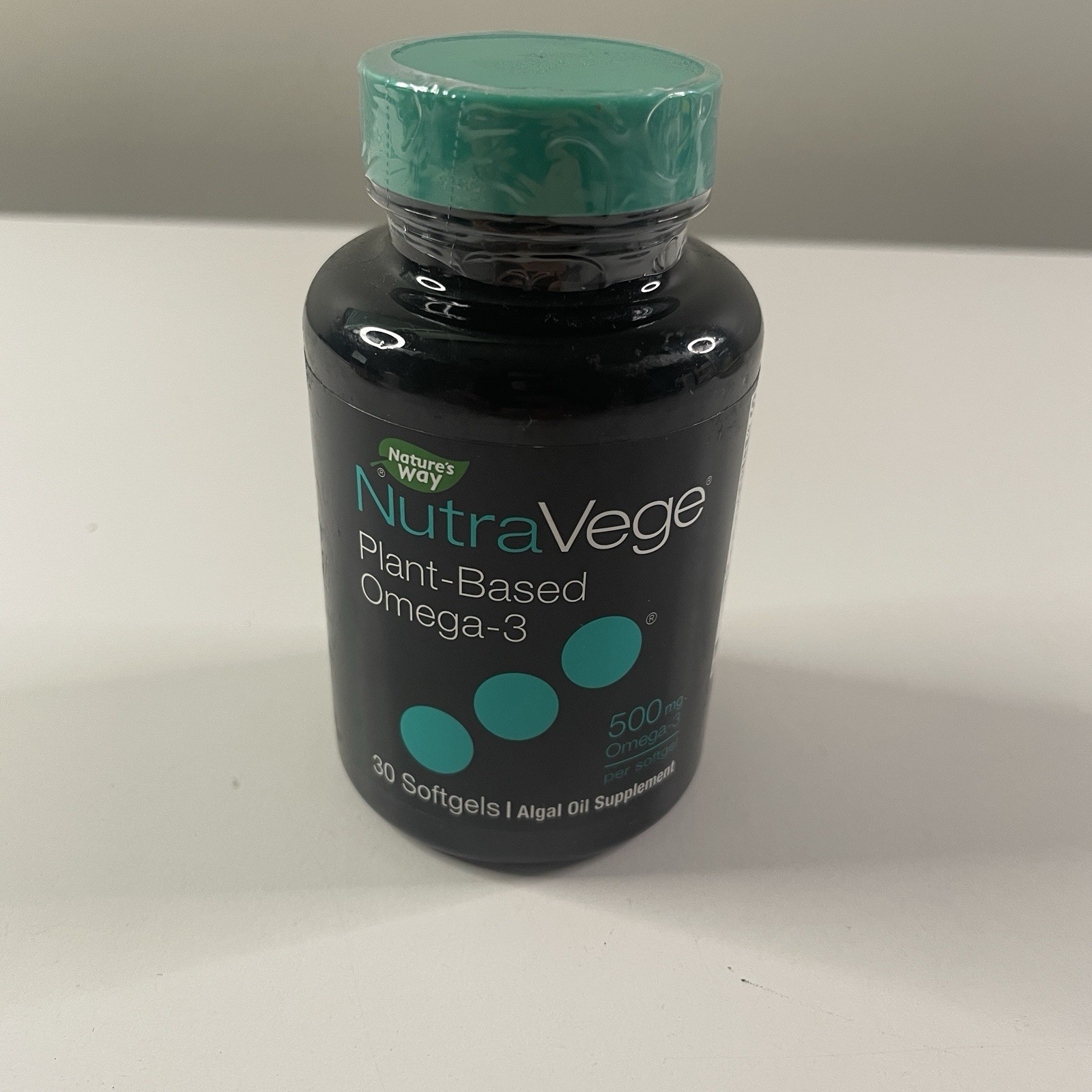 NutraVege, Omega-3 Plant-based 500 mg, 30 Softgels Exl/01/2026