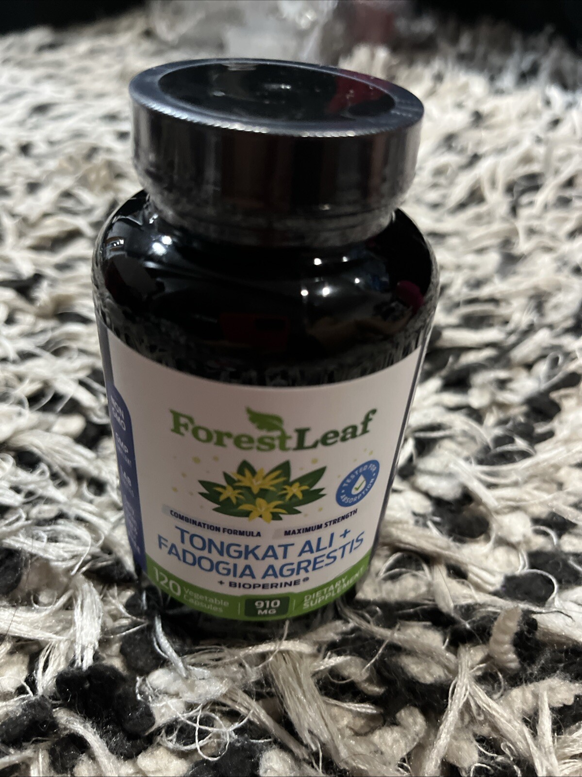 Forest Leaf Fadogia Agrestis Extract 600mg Tongkat Supplement (120 Caps)