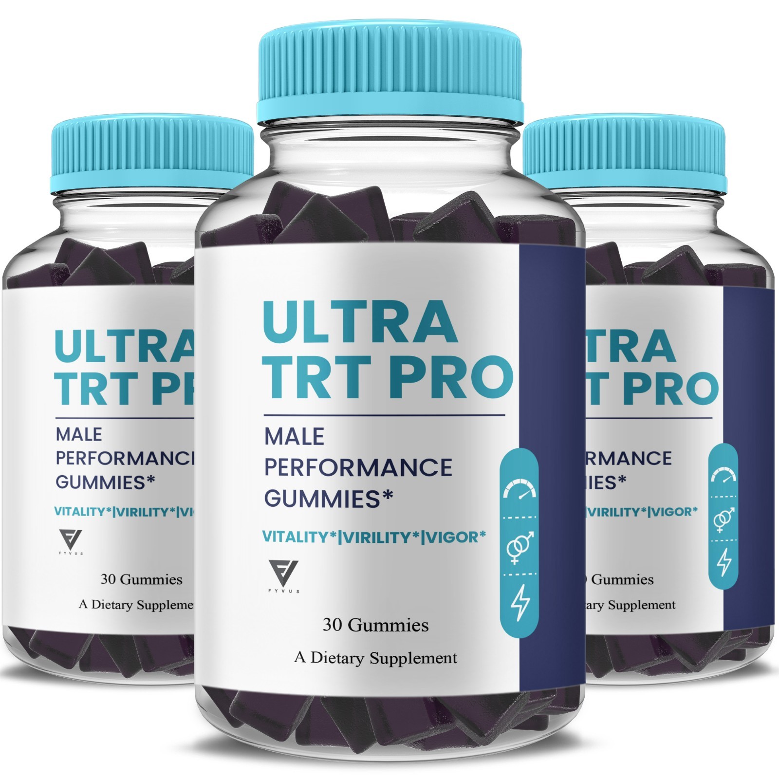 (3 Pack) Ultra TRT Pro Gummies, UltraTRT Pro Mens Supplement (90 Gummies)