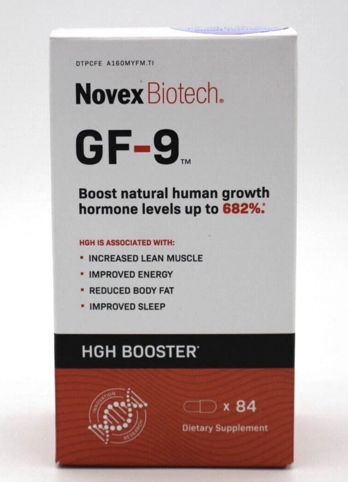Novex Biotech GF-9 GH Boosting Supplement 84 Count – EXP 07/2027