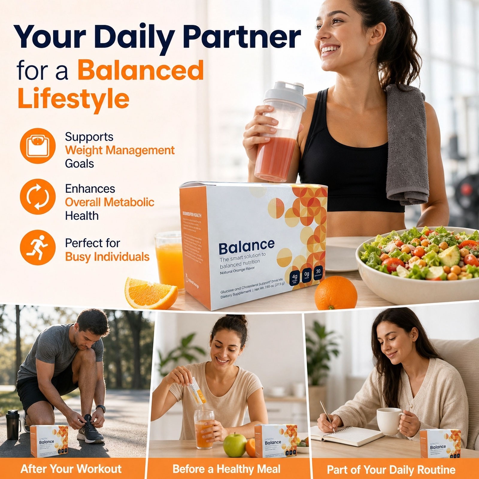 BALANCE 30 Packets/Stick Packs ORANGE Exp 5/2/2027 NEW/SEALED 100% NEW3v