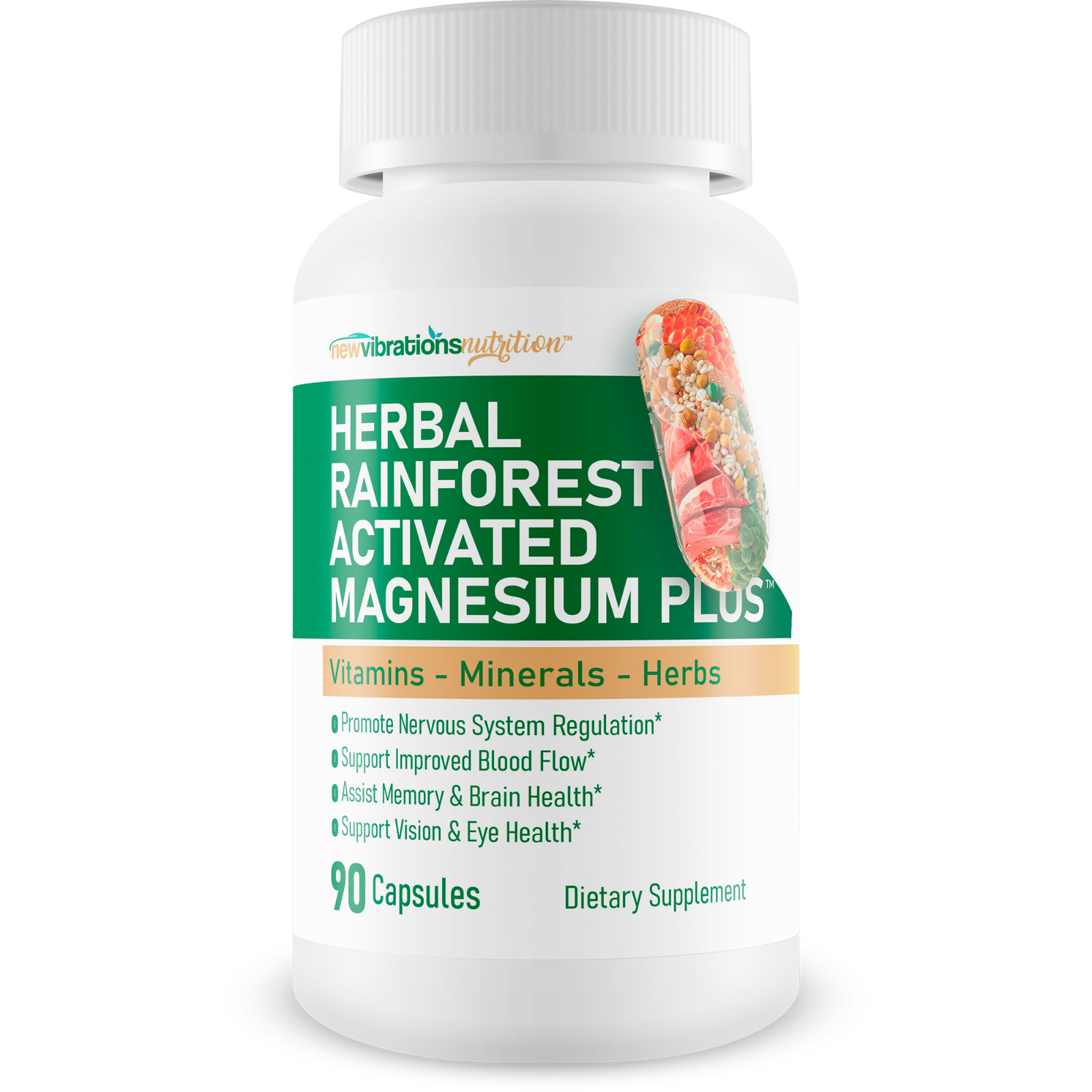 Herbal Rainforest Activated Magnesium Plus – Our Best Magnesium Combo Supplement