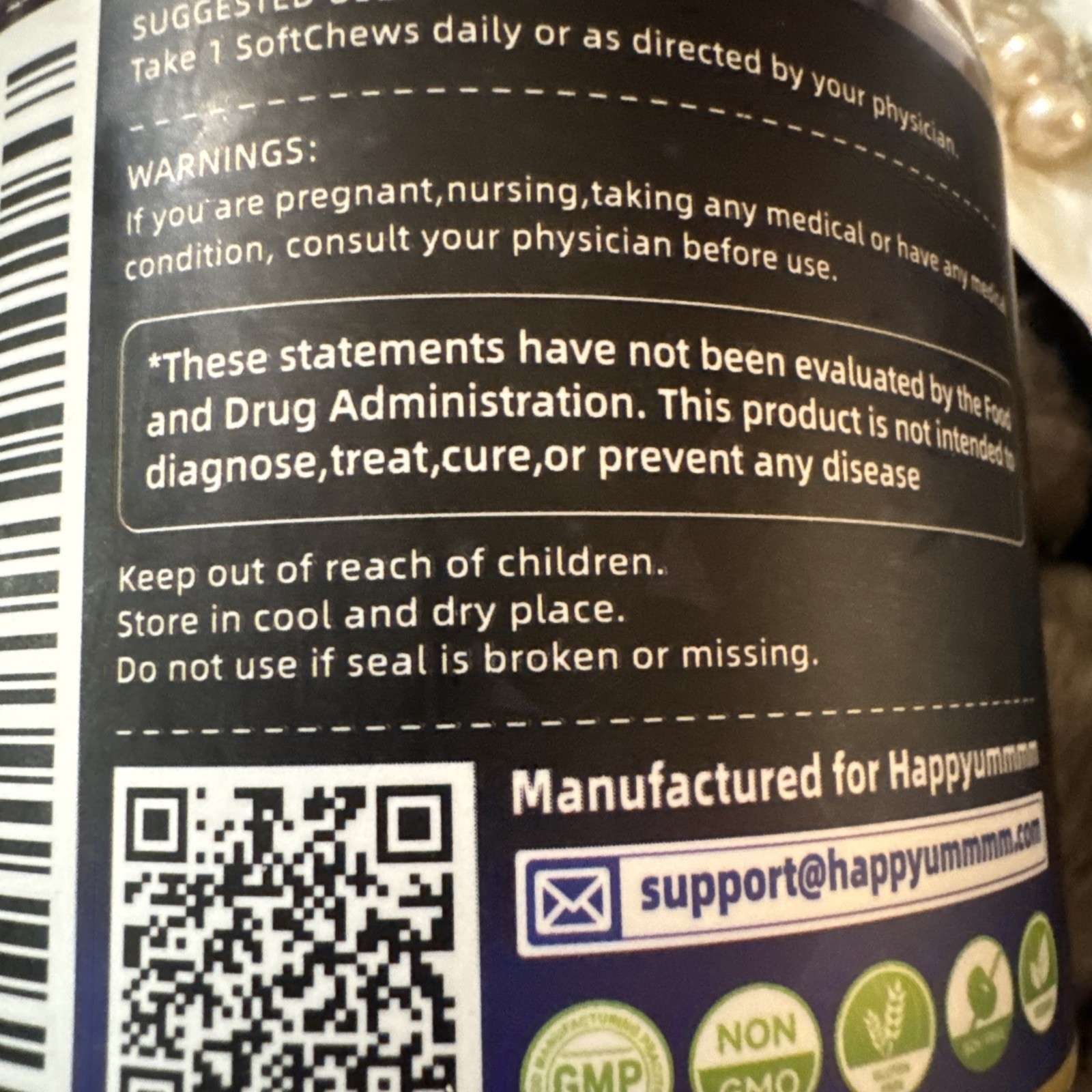 Colostrum SoftChews Supplement 60 Gummies Blueberry