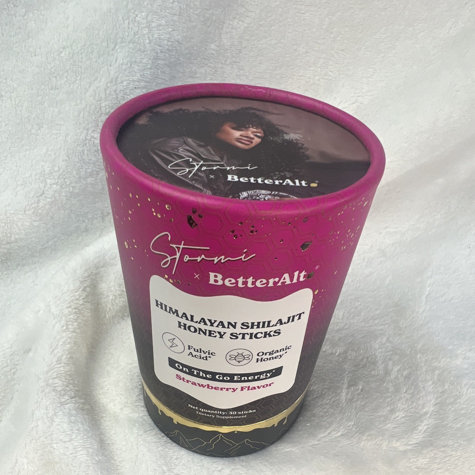 BetterAlt Himalayan Shilajit Honey Sticks Strawberry 30 Count