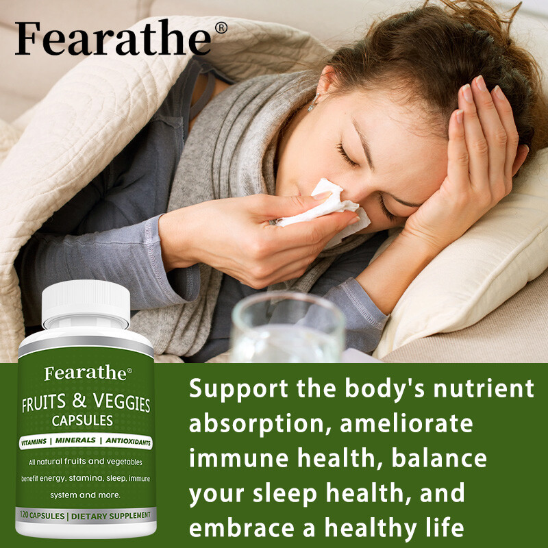Fruits and Veggies Capsules Whole Food Supplement with Vitamin & Mineral