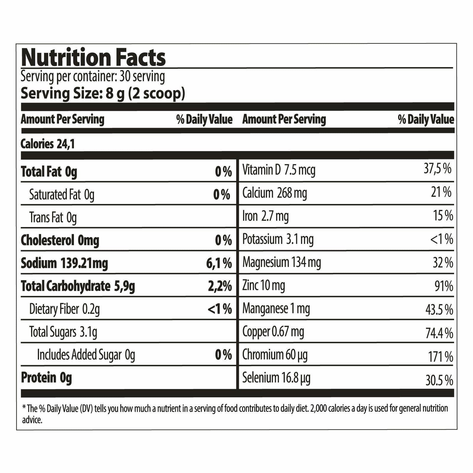 FARMASI Nutriplus Restore Powder Vitamin D Calcium Iron Zinc Magnesium 240g
