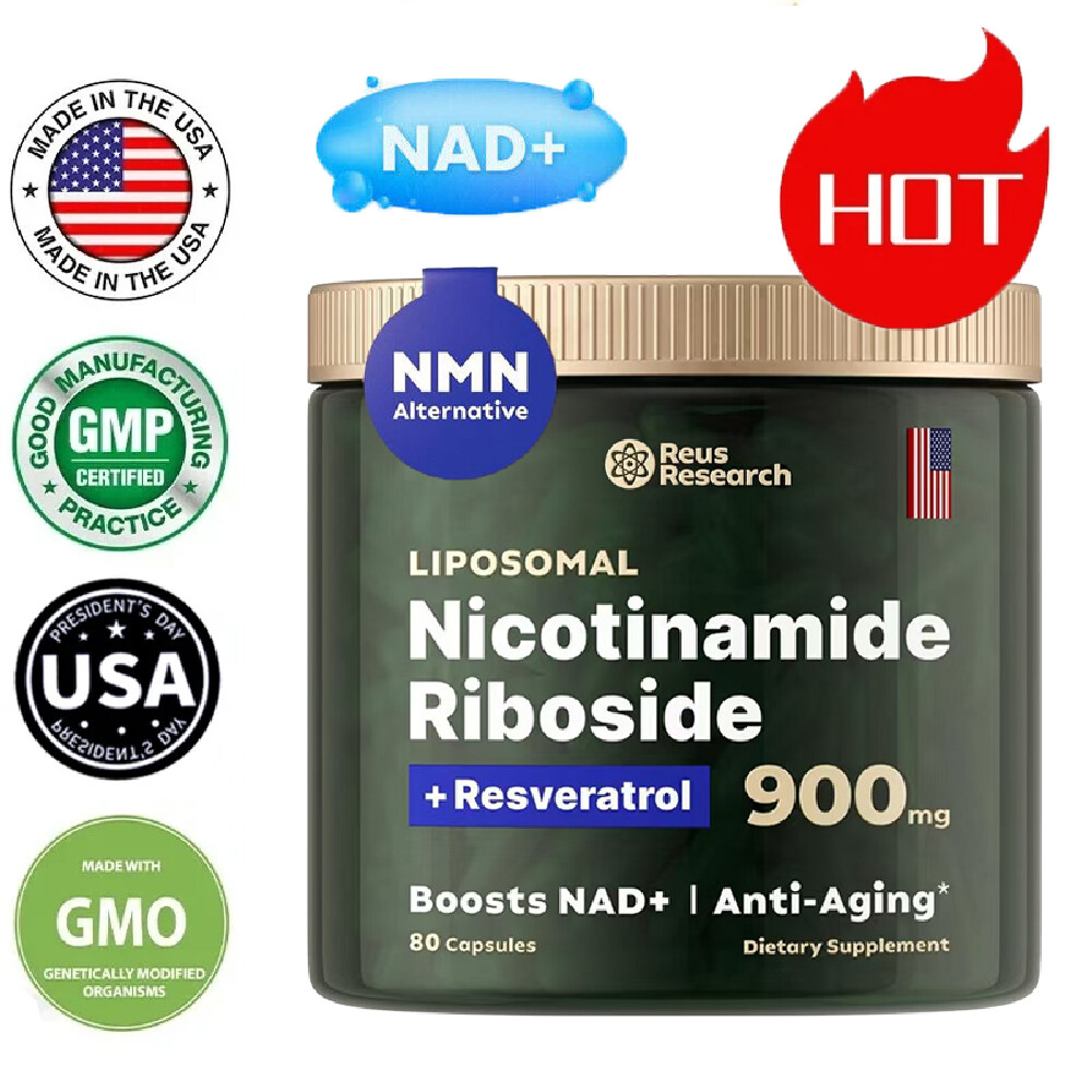 900mg Liposomal Nicotinamide Resveratrol Supplement Anti Aging Energy Support